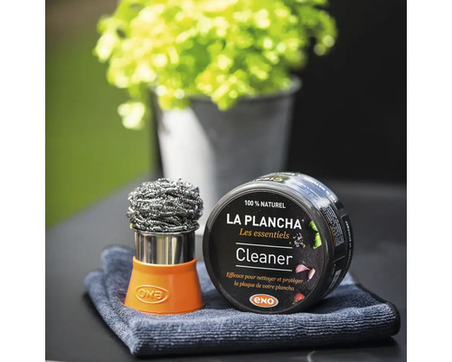 La Plancha Reinigungsset mit Reiniger, Schwamm und Tuch für Grillplatten