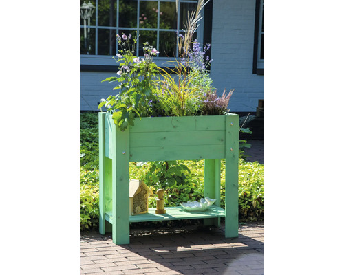 Hochbeet auf Stelzen dobar 80,3 x 40 x 78,4 cm mintgrün