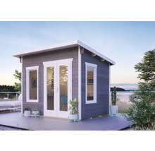 Gartenhaus SKAN HOLZ Solna inkl. Fussboden 330 x 265 cm schiefer