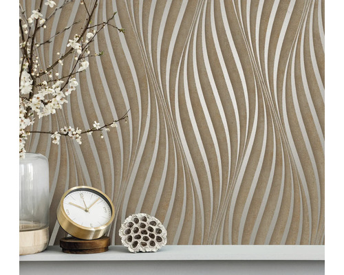 Papier peint décoratif avec motif ondulé