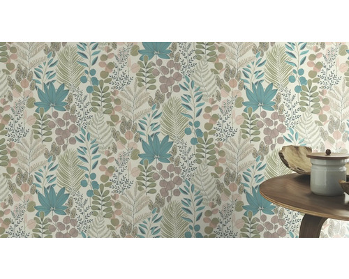 Papier peint à motifs de plantes