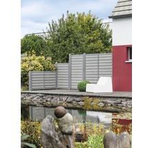 Élément principal Twist 180 x 180 cm bicolore gris clair blanc