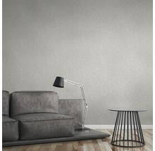 Papier peint intissé 37334-1 Greenery uni gris clair