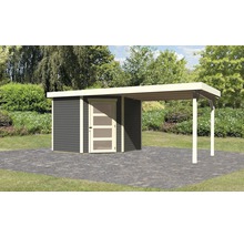 Gartenhaus mit Überdachung im Aussenbereich