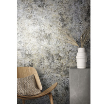 Décoration murale décorative avec chaise, coussin et vase