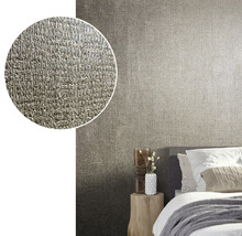 Gros plan d''un mur avec du papier peint intissé dans la chambre