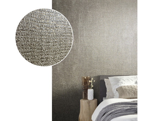 Gros plan d''un mur avec du papier peint intissé dans la chambre