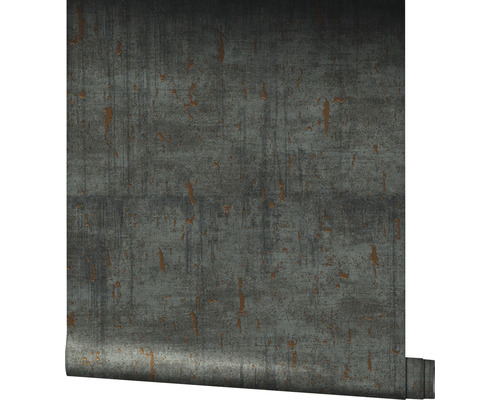 Tapetenrolle mit industrieller Metalloptik