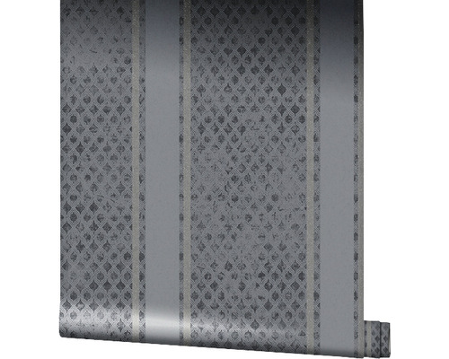 Rouleau de papier peint à motifs et rayures