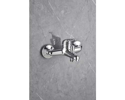 Robinet mural pour salle de bain ou cuisine en métal