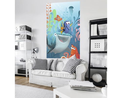 Papier peint photo avec motif Le Monde de Nemo dans le salon