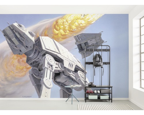 Pièce avec papier peint photo Star Wars et vestiaire