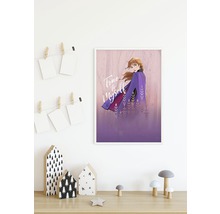 Image encadrée avec Anna de la Reine des neiges avec l''inscription True to myself