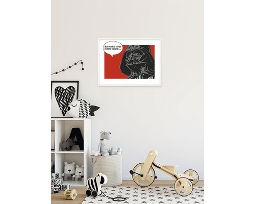 Dekoratives Kinderzimmer mit Star Wars Wandbild von Darth Vader