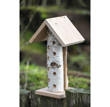 Insektenhotel aus Birkenholz mit Dach