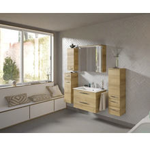 Set de meubles de salle de bains pelipal Kumba 137 cm chêne riviera 6 pièces 99.777121473