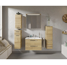 Set de meubles de salle de bains pelipal Kumba 137 cm chêne riviera 6 pièces 99.777121473