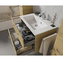 Set de meubles de salle de bains pelipal Kumba 137 cm chêne riviera 6 pièces 99.777121473