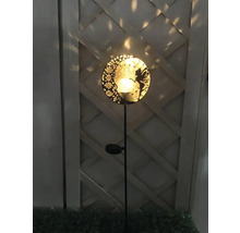 Gartenleuchte mit Feenmotiv und Solarpanel