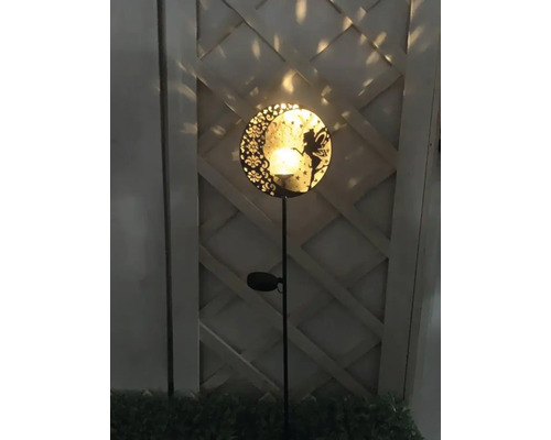 Gartenleuchte mit Feenmotiv und Solarpanel