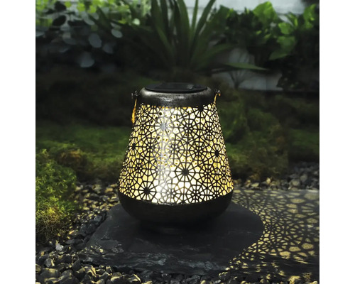 Dekorative Solar Laterne mit Muster für den Aussenbereich