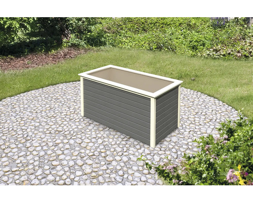 Jardinière rectangulaire en bois pour l''extérieur