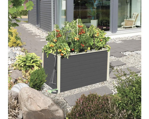 Jardinière surélevée Karibu 0 98x65x62 cm gris terre cuite