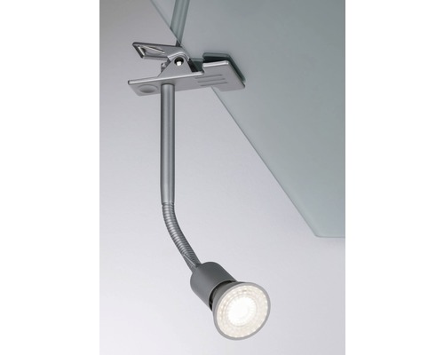 Lampe à pince avec ampoule LED et bras flexible