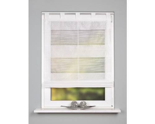 Store bateau décoratif à la fenêtre avec tissu légèrement transparent