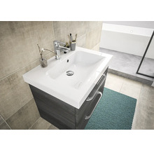Meuble-lavabo avec robinet et meuble sous-vasque dans la salle de bains