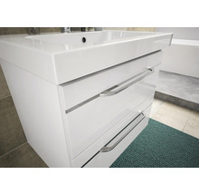 Meuble sous-lavabo avec deux tiroirs et lavabo à poser