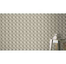 Tapete mit geometrischem Muster und dreidimensionaler Optik