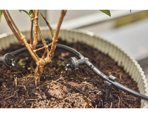 Système d''irrigation goutte à goutte pour plantes en pot