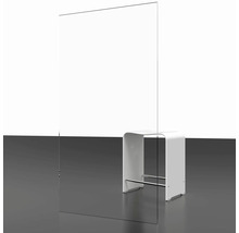 Walk In SCHULTE Alexa Style 2.0 Black Style ExpressPlus 90 cm couleur du profilé noir décor de vitre verre transparent