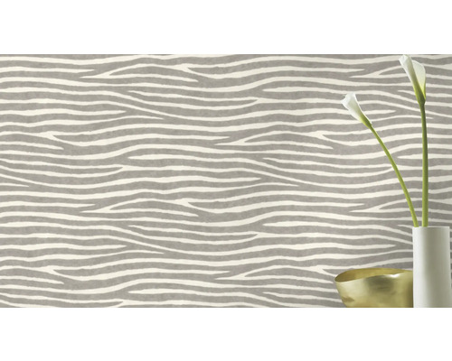 Papier peint à rayures comme décoration