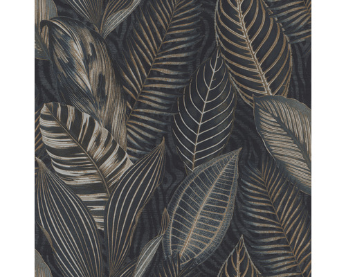 Papier peint avec motif de feuilles tropicales