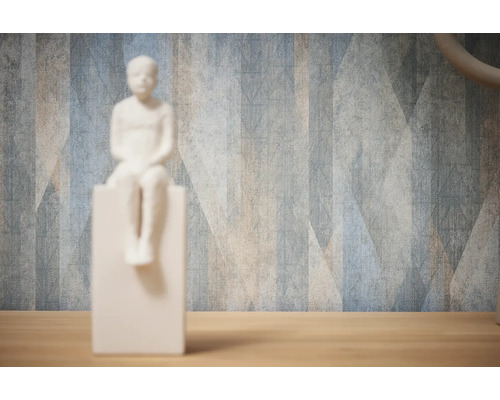 Papier peint avec motif géométrique sur le mur