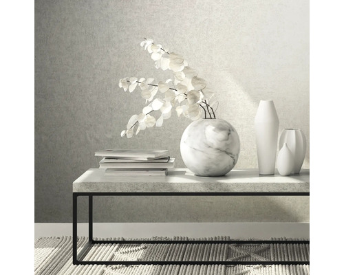 Scène décorative avec table basse, livres et vases