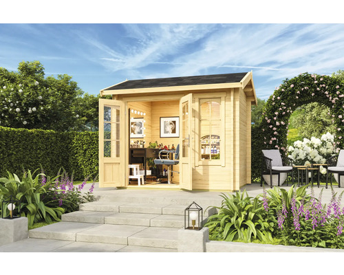 Gartenhaus Outdoor Life Alex Mini inkl. Fussboden 290 x 254,1 cm natur