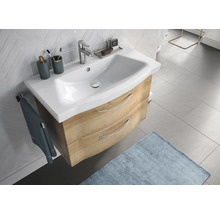 Meuble-lavabo avec meuble sous-vasque et deux tiroirs dans la salle de bain