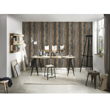Papier peint intissé 9086-12 Best of Wood'n Stone bois 3 marron