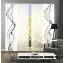 Flächenvorhang Alberta grau 60x245 cm 4er-Set