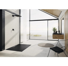 Receveur de douche KALDEWEI SUPERPLAN ZERO Secure Plus 1568-1 90 x 130 x 3.2 cm noir mat antidérapant sur toute la surface 356800012676