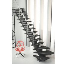 Garde-corps aluminium pour escalier Pertura Agape 1/4 tournant