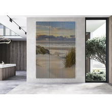 Dekoratives Wandpaneel mit Strandmotiv im modernen Wohnraum