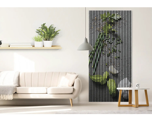 Panneau mural décoratif avec motif de légumes dans le salon