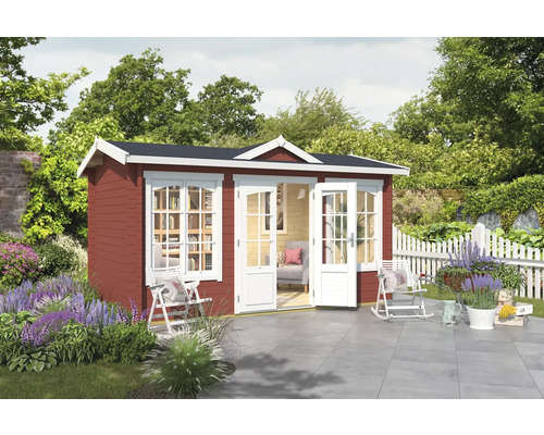 Gartenhaus Outdoor Life Kensington inkl. Fussboden 400 x 250 cm schwedenrot