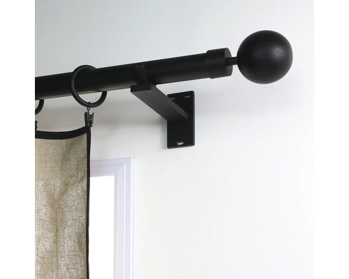 Gardinenstange mit Halterung, Ring und Endstück