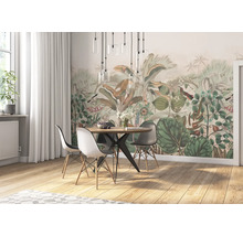 Papier peint panoramique intissé 543667 Curiosity jungle terre cuite 6 pces 318 x 300 cm