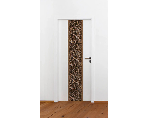 Porte intérieure avec motif de grains de café